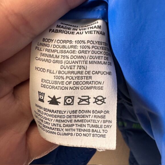 Nike Big Kids' Down Jacket Game Royal/Stadium Green Puffer Size Lg - Picture 7 of 8